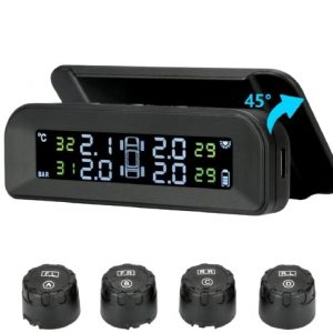 Wireless Car TPMS (Tyre Pressure Monitoring System) - External Sensors (Solar Powered & Windshield Mount)