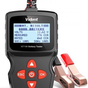 Vident iBT100 Car Battery Tester 12V Battery Analyzer for Flooded, AGM, Gel