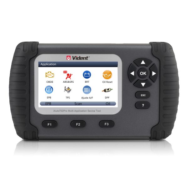 Vident iAuto704 - 4 System (Engine, AT, ABS, SRS) Diagnostic Scanner & 17 Service functions.